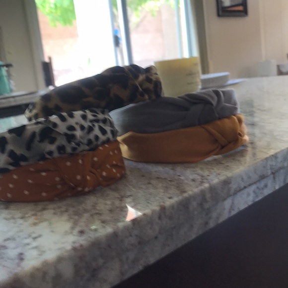 Hand made Bundle of 5 silk headbands perfect for fall - Picture 2 of 9